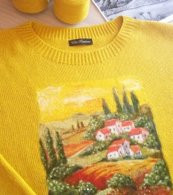 Meninis megztinio dekoravimas vilna